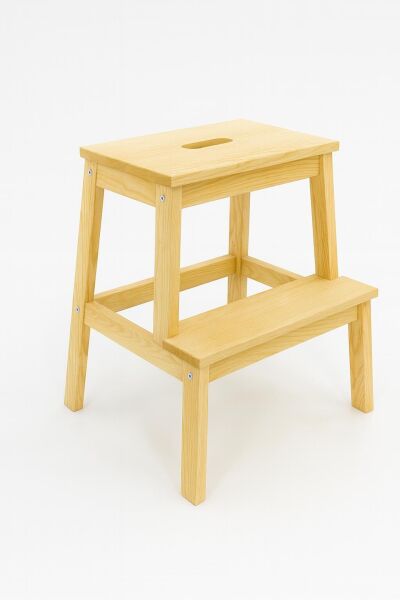 Masif iki basamaklı Tabure