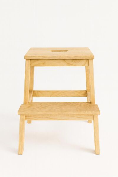 Masif iki basamaklı Tabure