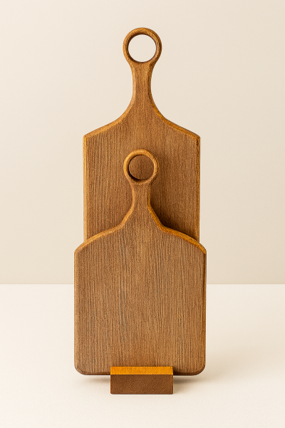 Doğal Dokunuş Ahşap Sunum & Kesme Seti