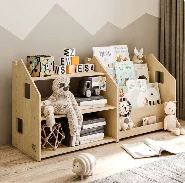 Nature Shelf Ahşap Montessori Kitaplık & Dolap & Raf