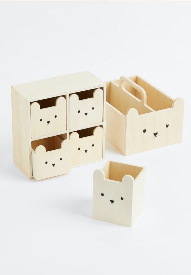 Bear Box Ahşap Montessori Organizer