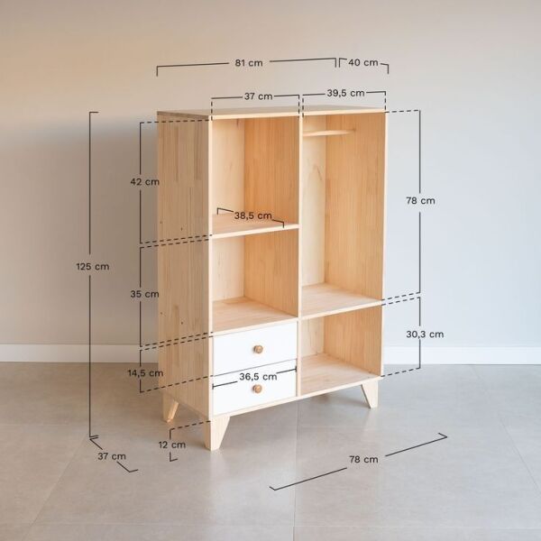 TidyTree Ahşap Çocuk Dolabı