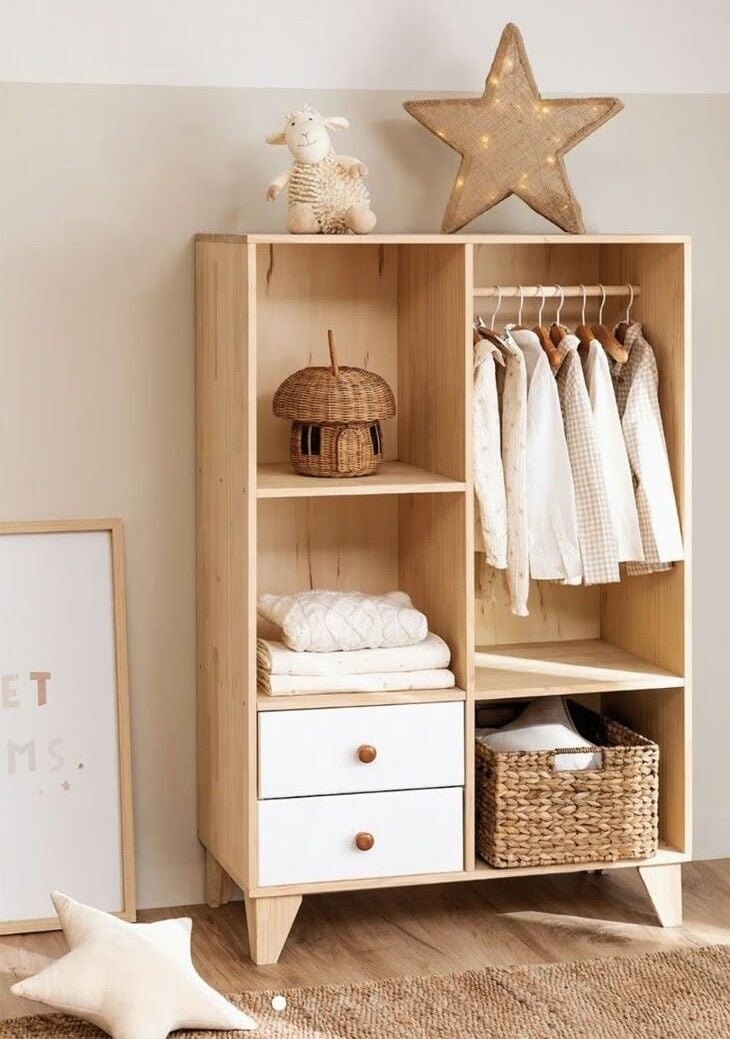 TidyTree Ahşap Çocuk Dolabı